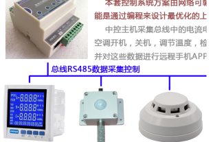 LED大屏幕网络远程监控方案,可编程自动控制,监控电流电压电量温湿度烟感报警大屏空调控制时序电源控制方案